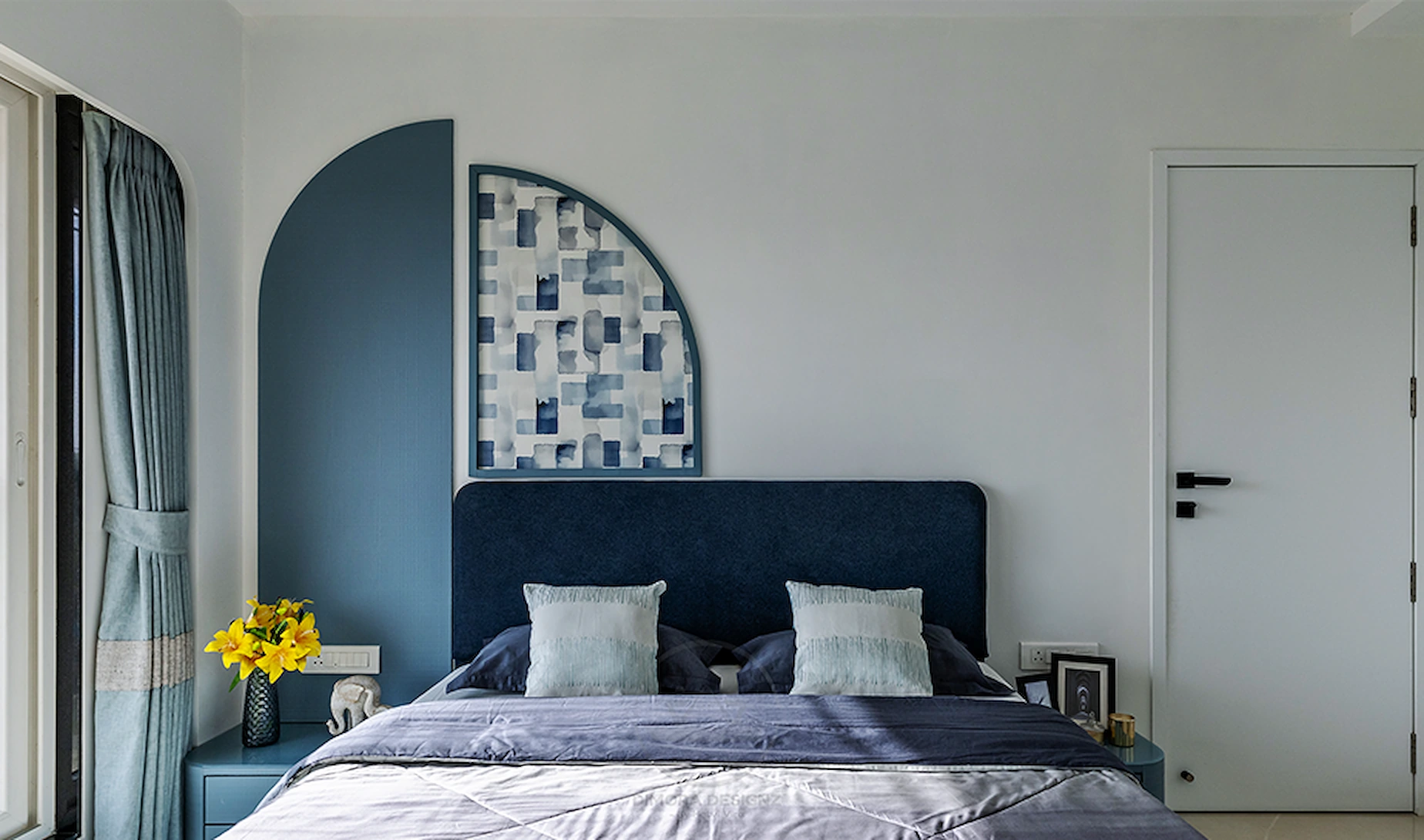 Parents&rsquo; Bedroom — Maison Courbe, residence in Mumbai by Dimora Designz