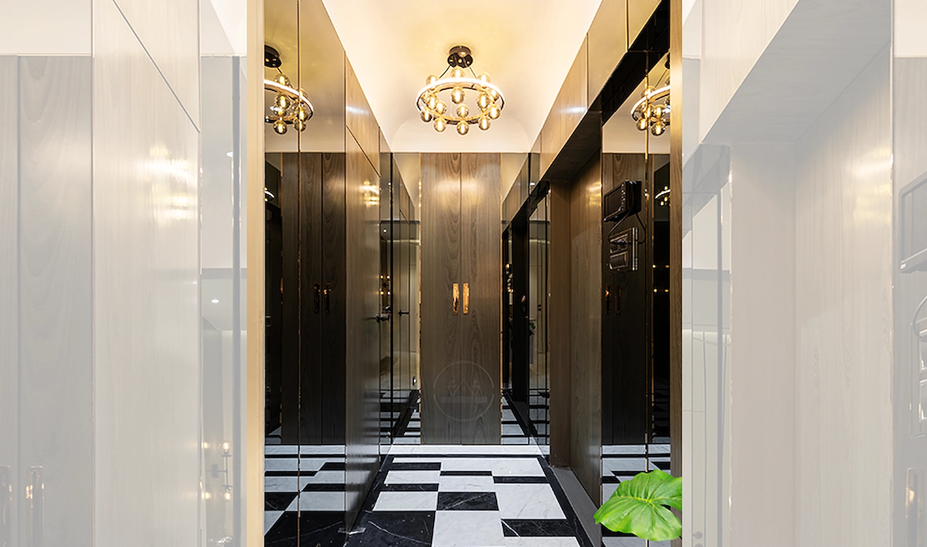Foyer detailing in a Mumbai residence